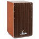 XDrum Cajon El Bajo Bass Port Cocoa Brown/Ebony Set incl. Escuela de Cajón y Funda
