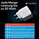 Sonero 20W USB-C Power Adapter PD Cargador Blanco