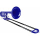 Classic Cantabile MardiBrass Kunststof Bb/F-kwarttrombone blauw