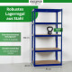 Stagecaptain Heavyrack Lagerregal Holzböden Blau, max. 875 kg 4x Set