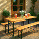 Stagecaptain BBT-180 Hirschgarten Beer Tent Table 177 cm Natural 4x Set