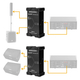 Pronomic Speakon Parallel Box 4-4-4