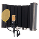 Pronomic CM-100BG Grootmembraan Microfoon Compleet Set incl. Statief, Popscherm goud, Micscreen & Kabel