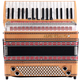Alpenklang Pro Accordeon III 96 Toetsen-Steirische, Els met rode inzet in de sierlijst