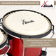 XDrum Bongos Club Rojo Vino