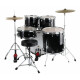 XDrum Semi 22" Standard Schlagzeug Midnight Black inkl. Schule