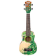 Cascha Art Series Sopraan Ukulele Leafy
