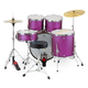 XDrum Semi 22" Standard Schlagzeug Satin Purple Sparkle Set + Dämpfer