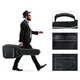 Rocktile Klassik-Gitarrentasche - gepolstert mit Rucksackgarnitur Schwarz