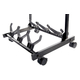 Rocktile Multistand 3-fach Gitarrenständer mit Rollen für E/A-Gitarre