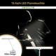 Showlite KW LED Pianoleuchte Silber matt