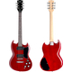 McGrey Rockit E-Gitarre Double Cut-Komplettset Cherry Red
