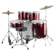 XDrum Semi 20" Studio Drumstel Lipstick Red incl. School