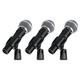 Pronomic DM-58-C Micrófono Vocal Set de 3 en Maletín