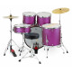 XDrum Semi 22" Standard Schlagzeug Satin Purple Sparkle inkl. Schule