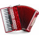 Acordeón Clásico Cantabile 72 Bajos "Secondo V" Set Rojo
