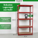 Stagecaptain Heavyrack Opslagrek Houten Planken Rood, max. 875 kg 2x Set
