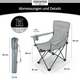 Fauteuil de Camping Stagecaptain CSB-5282 GY Chiller