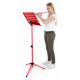 Classic Cantabile Leggio Orchestrale In Lamiera Forata Heavy Rosso Set Da 10