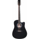 Classic Cantabile WS-10BK-CE Guitarra Western negra con pickup