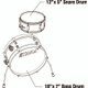 Tama LJK28S-ISP Club Jam Mini Kit Indigo Sparkle