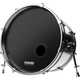 Evans EMAD Parche Resonante Para Bombo Negro 22"