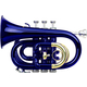 Classic Cantabile Brass TT-400 Bb-Taschentrompete blau