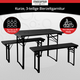 Stagecaptain Hirschgarten Beer Tent Set for Balcony 110 cm Dark Gray