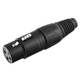 Pronomic XFXMPLUG Black XLR Stecker female/male - 2x 5er Pack