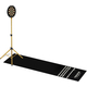 Stagecaptain DBS-1715C BullsEye Champion Dianas de Dardos + Soporte y Set de Alfombra Oro