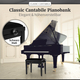 Classic Cantabile pianobank zwart mat