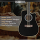Rocktile WSD12-50C-BK Guitare Western Noire