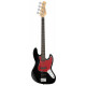 Rocktile Pro JB-30BK 70's Deluxe E-Bass Black Set incl. Gigbag