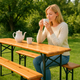 Stagecaptain BBB-170 Hirschgarten Banco De Cervecería 170 cm Natural