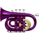 Classic Cantabile Brass TT-400 Bb-Taschentrompete violett