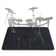 Stagecaptain DTE-1213 BK Drumteppich Schwarz