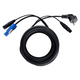 Pronomic Stage EUPPX-5 Hybridkabel Euro/Powerplug/XLR 2x Set