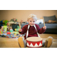 Classic Cantabile Tamburo per bambini 8" bianco-rosso