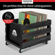 Stagecaptain SPK-100 BK Caja para Discos "Emil" Negra Set de 3