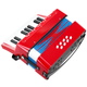 Acordeón Infantil Classic Cantabile Bambino, rojo, 8 bajos