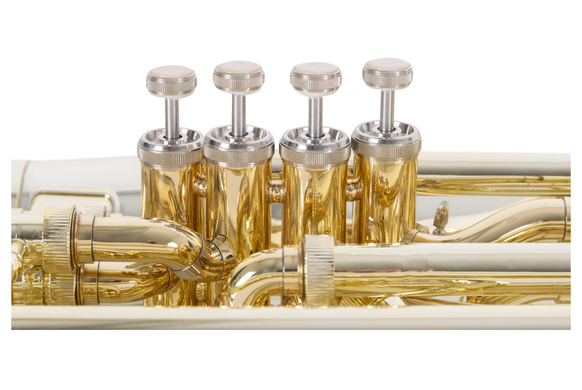 Classic Cantabile MardiBrass Quart-Posaune Aus Kunststoff – Bb/F, 850g Leicht, Inkl. Mundstück & Gigbag, Matt-blau