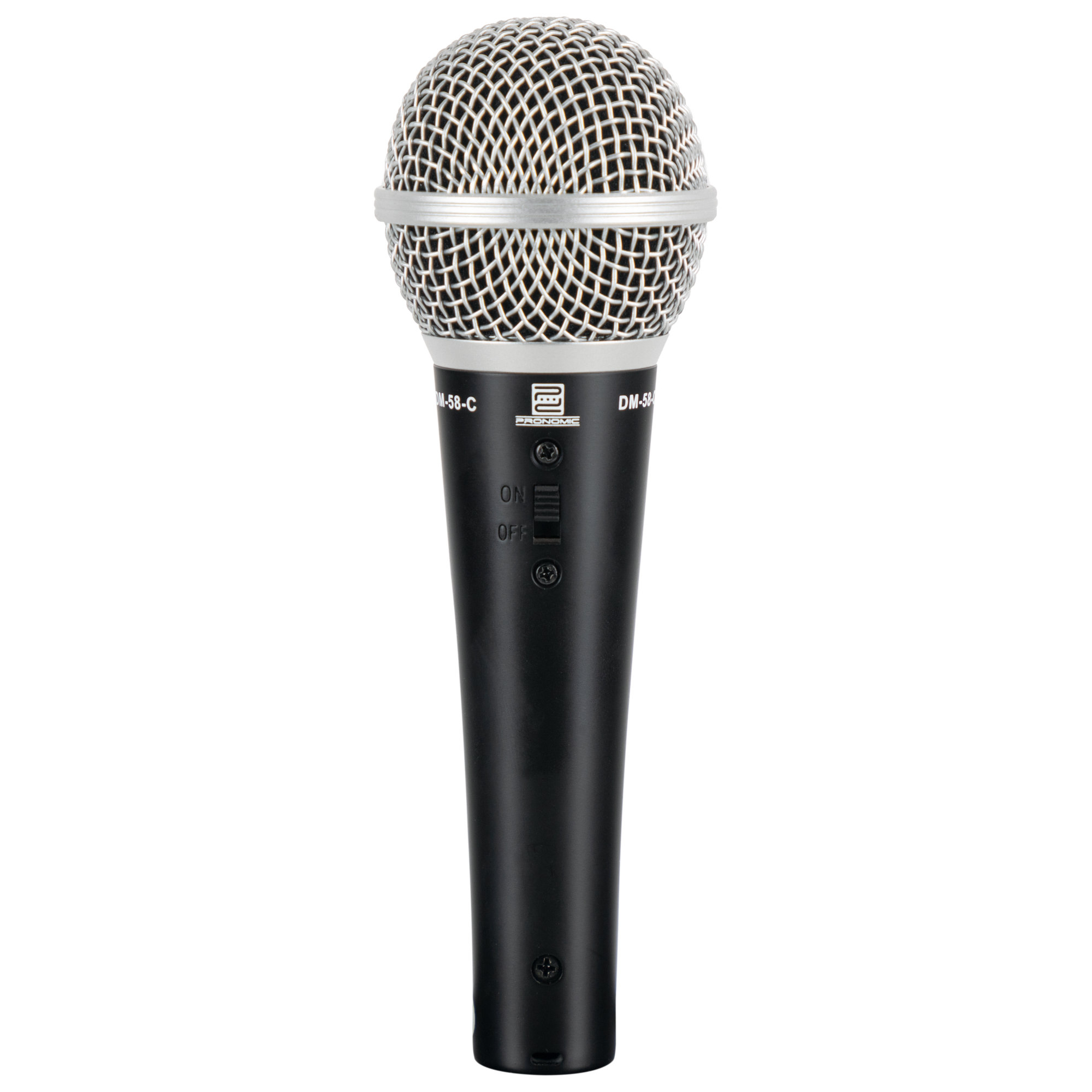 Microphone Dynamique DM-58-B Avec Interrupteur - Son Chaleureux Pour Voix, DJ, Prise De Parole
