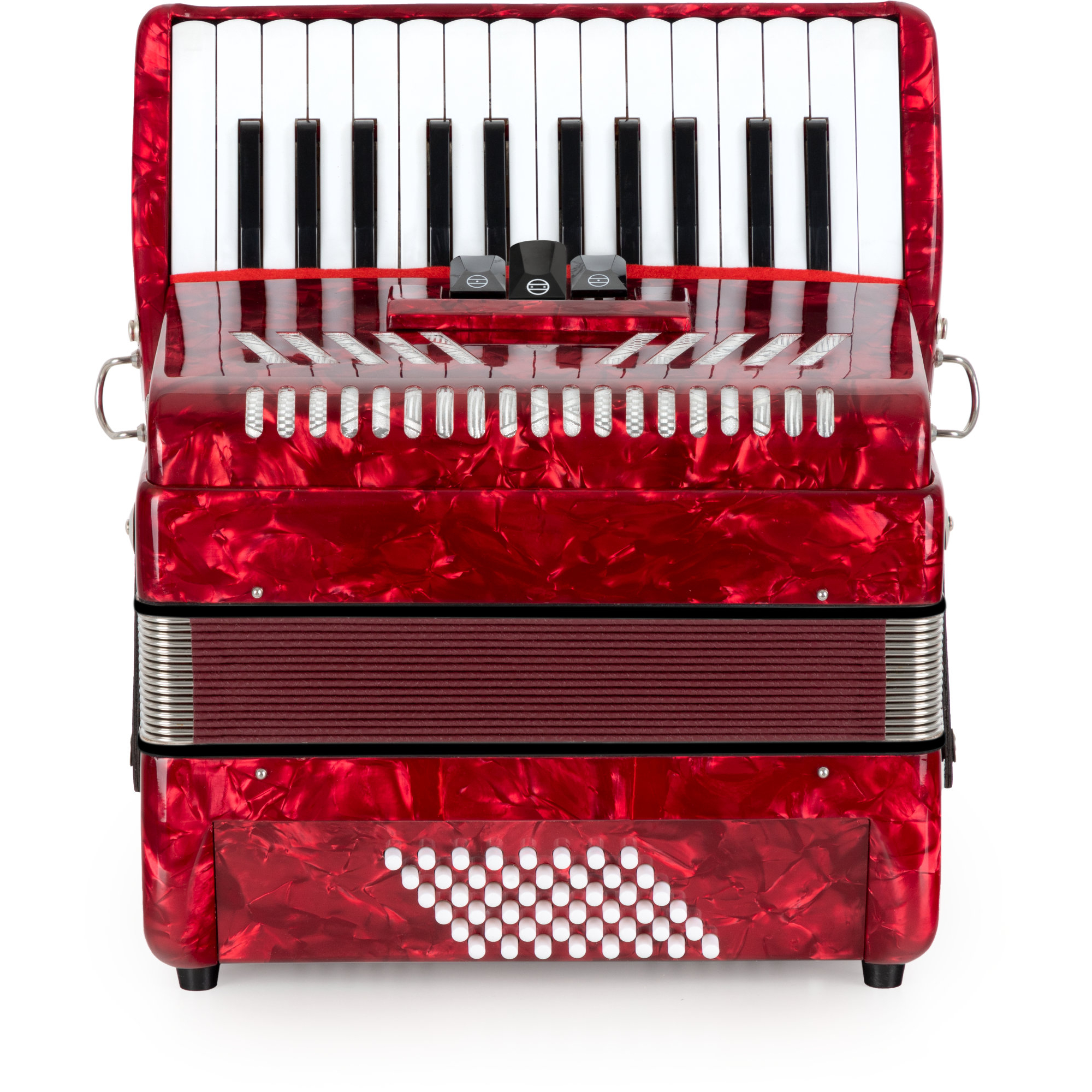 Accordéon Enfant Classic Cantabile Bambino Rosso - 17 Touches, 8 Basses, à Partir De 3 Ans, Rouge