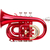 Classic Cantabile TT-400 Bb-Pockettrompet Rood Starterset thumbnail 3