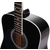 Classic Cantabile WS-10BK-LH Westerngitaar zwart Linkshandig model Hardcase Set thumbnail 3