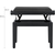 Classic Cantabile Banquette De Piano Modèle A Noir Mat Velours Noir thumbnail 3