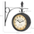 Stagecaptain BHU-4543 BK Grande Horloge De Gare Avec Support Mural Noir thumbnail 3