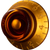Gibson Top Hat Knobs Vintage Amber 4 pc. thumbnail 3