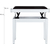 Classic Cantabile Banquette De Piano Modèle A Blanc Mat Velours Noir thumbnail 3