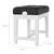 Classic Cantabile Piano Bench Model X White Matte thumbnail 3